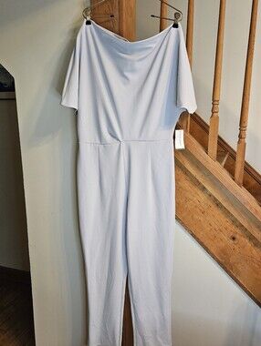 NWT Alexa Admor Off Shoulder Jumpsuit Slate Size L